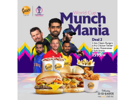 The Sauce Burger Cafe World Cup Deal 2 For Rs.1599/-
